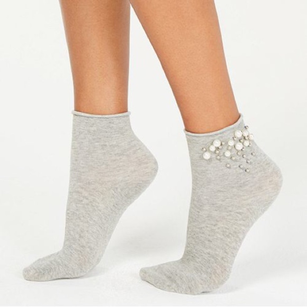 Hue - Pearl Roll Top Sock